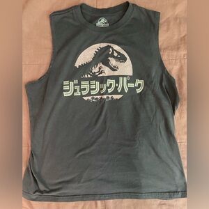 Japanese Jurassic park Jurassic world tank top